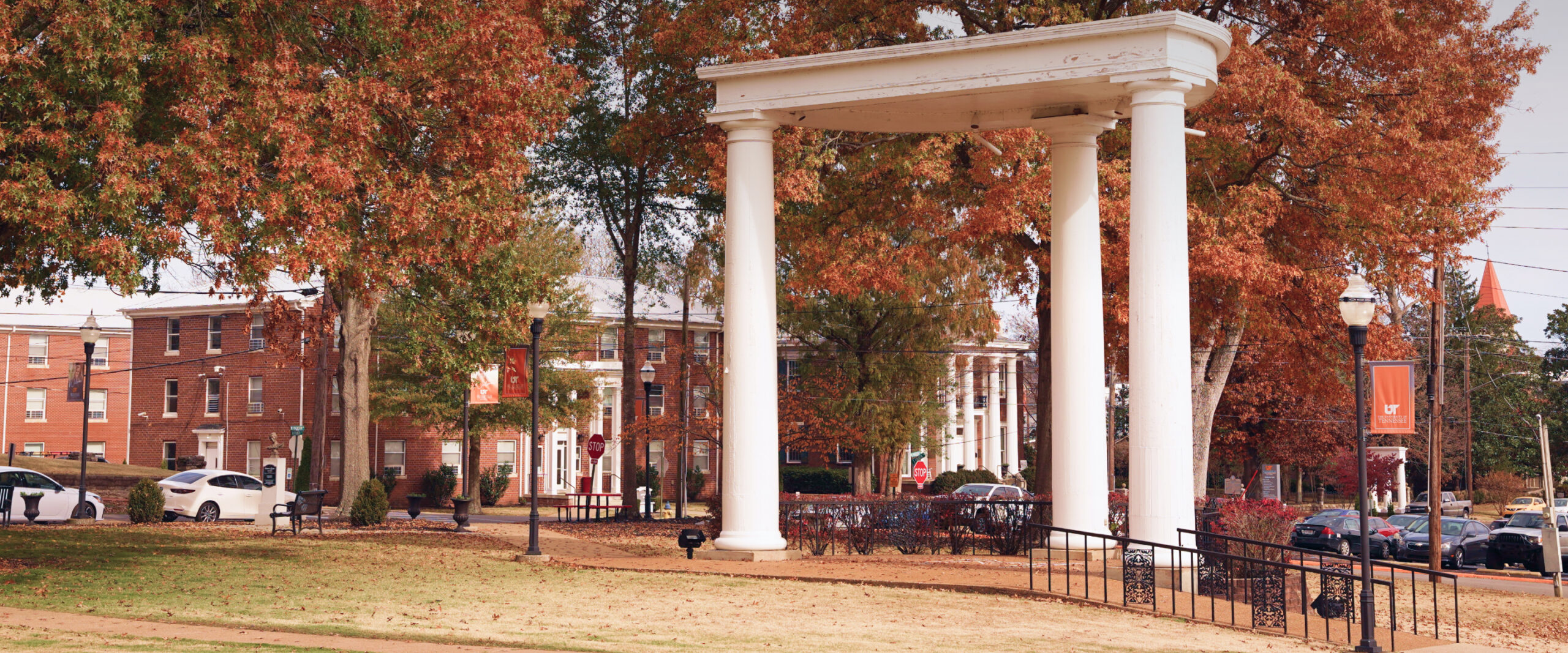 Wide shot of campus