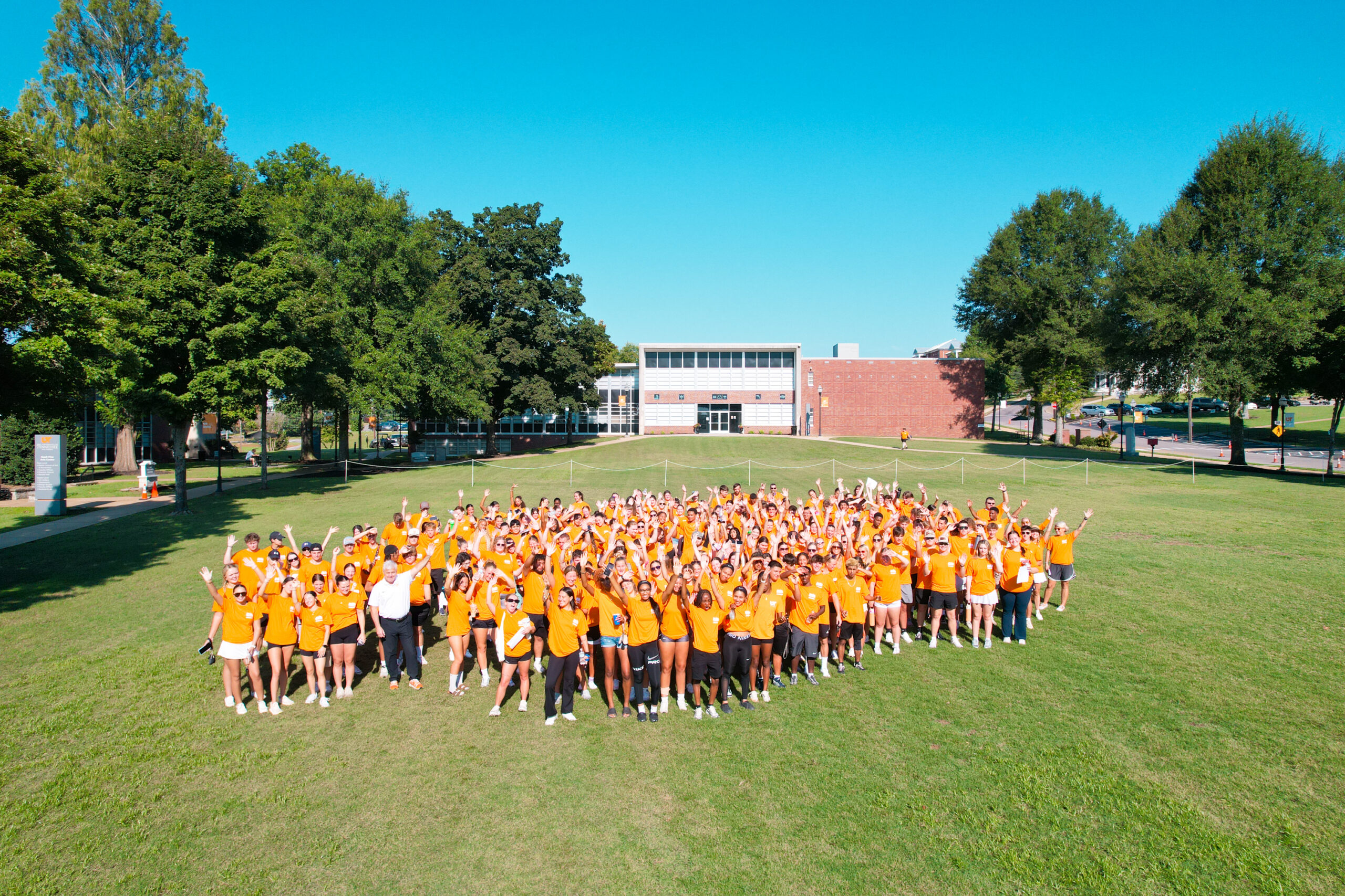 UT Southern students on Campus Green