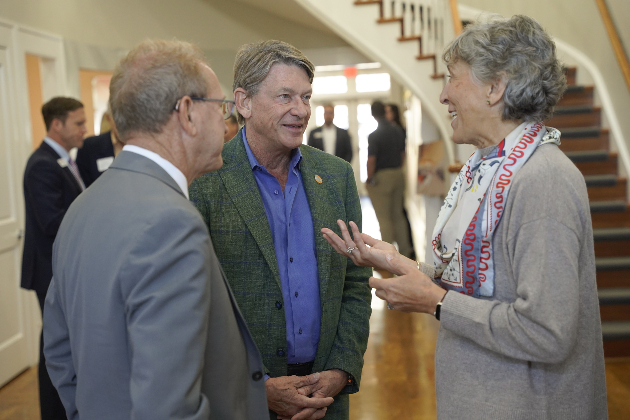 Doran Johnson, President Randy Boyd and Sara Reese (left to right)